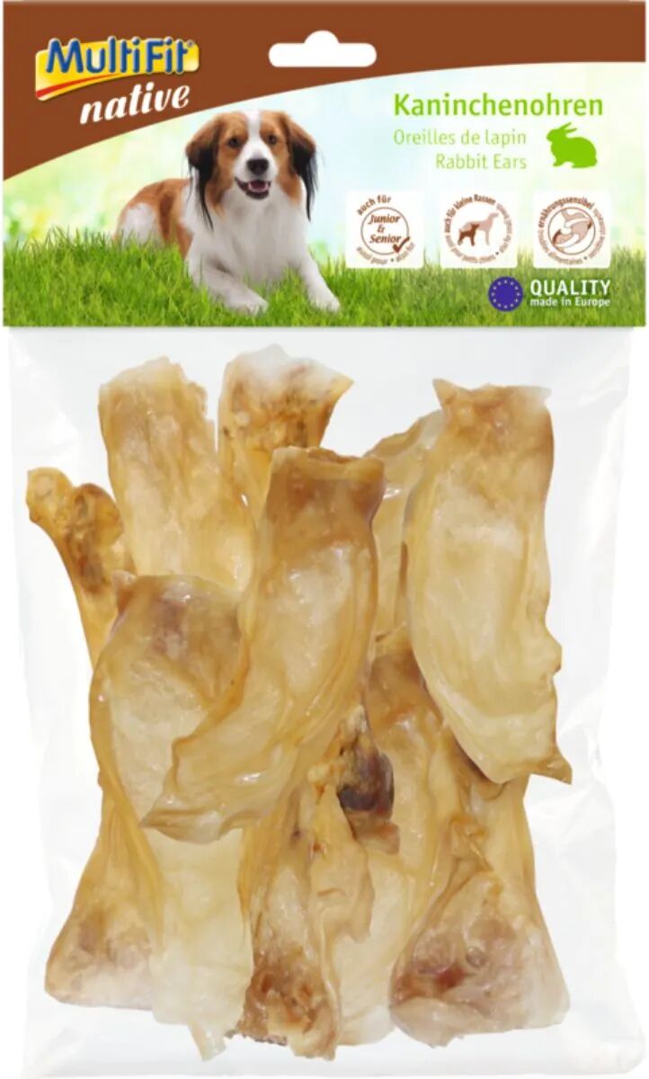 multifit native snack dog orecchie coniglio 100g