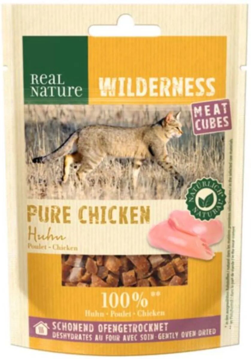 real nature wilderness cat snack meat cubes 50g pollo