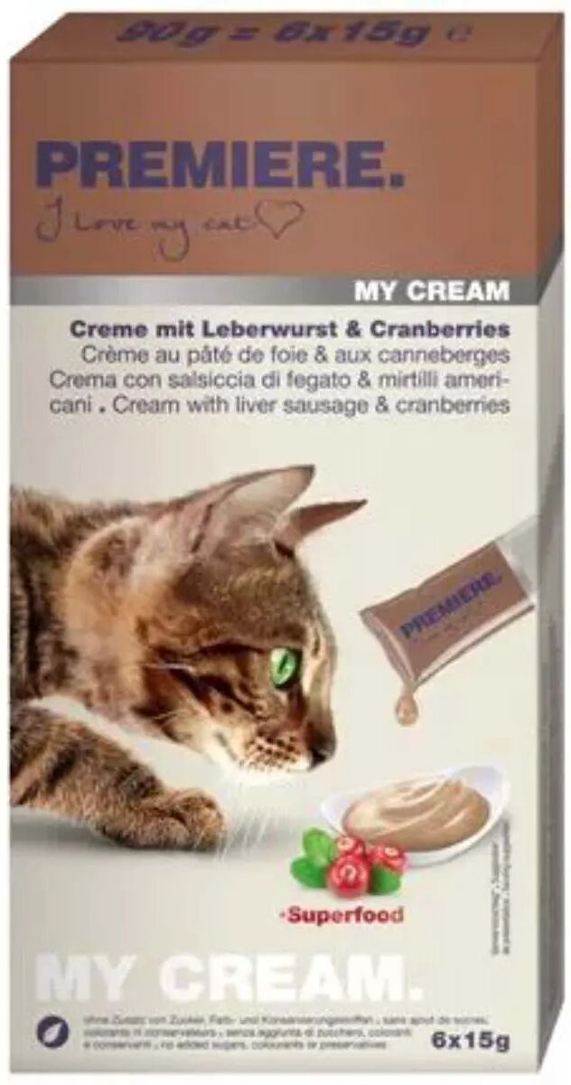 premiere snack cat my cream 15gx6 fegato/mirtilli