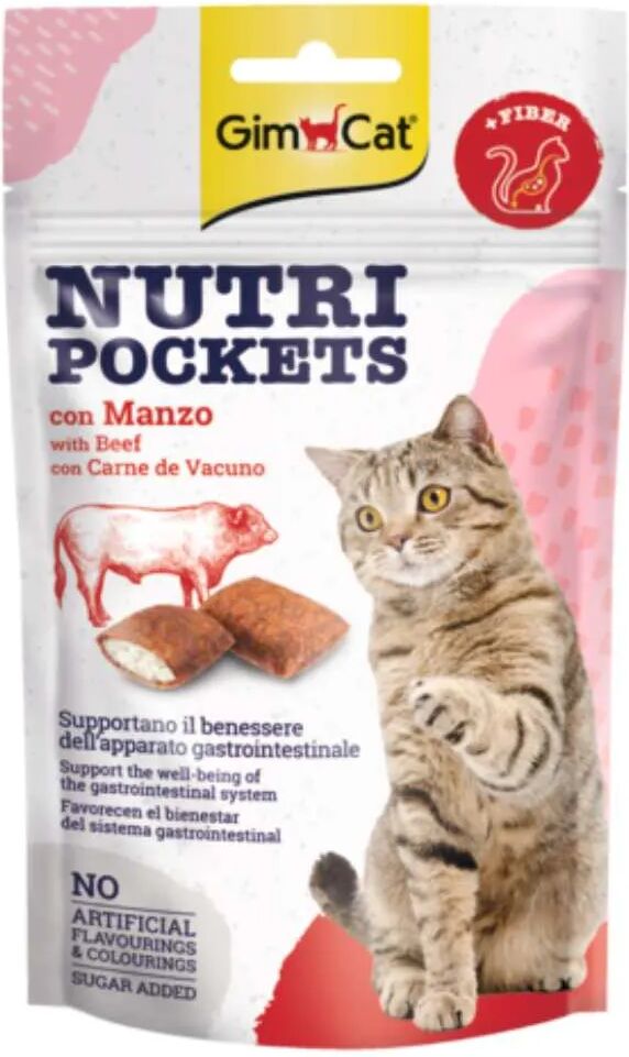 gimcat nutri pockets 60g manzo/malto