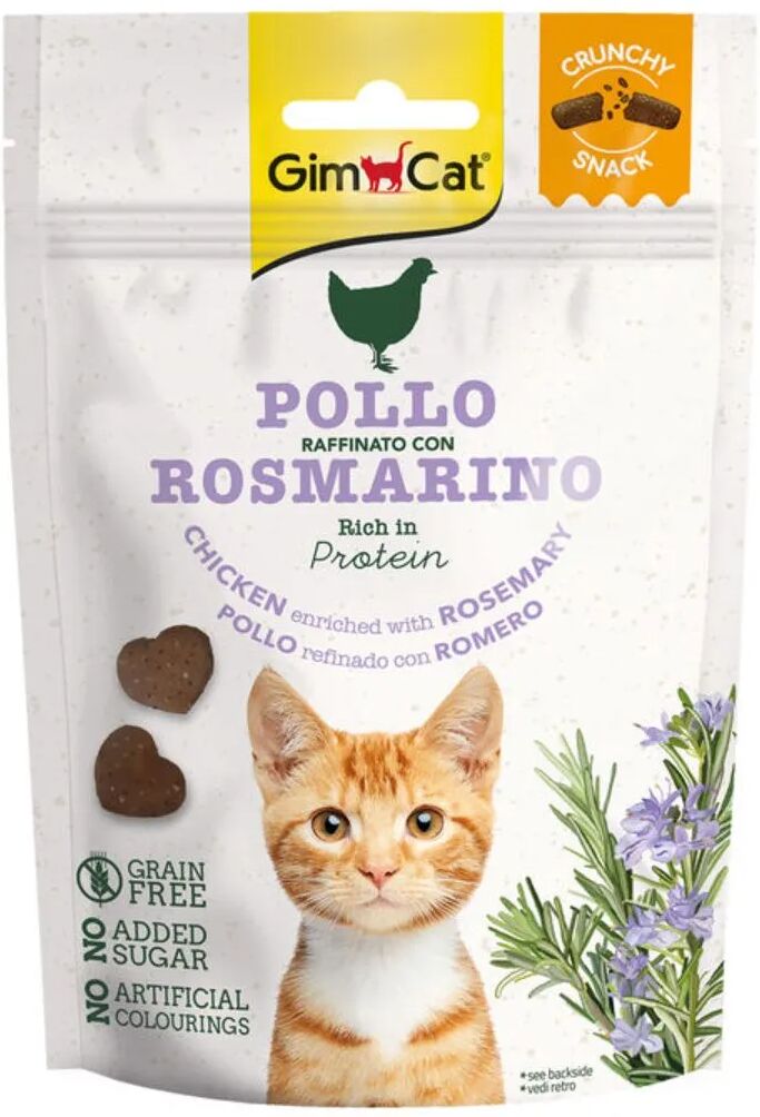 gimcat snack cat crunchy 50g pollo/rosmarino