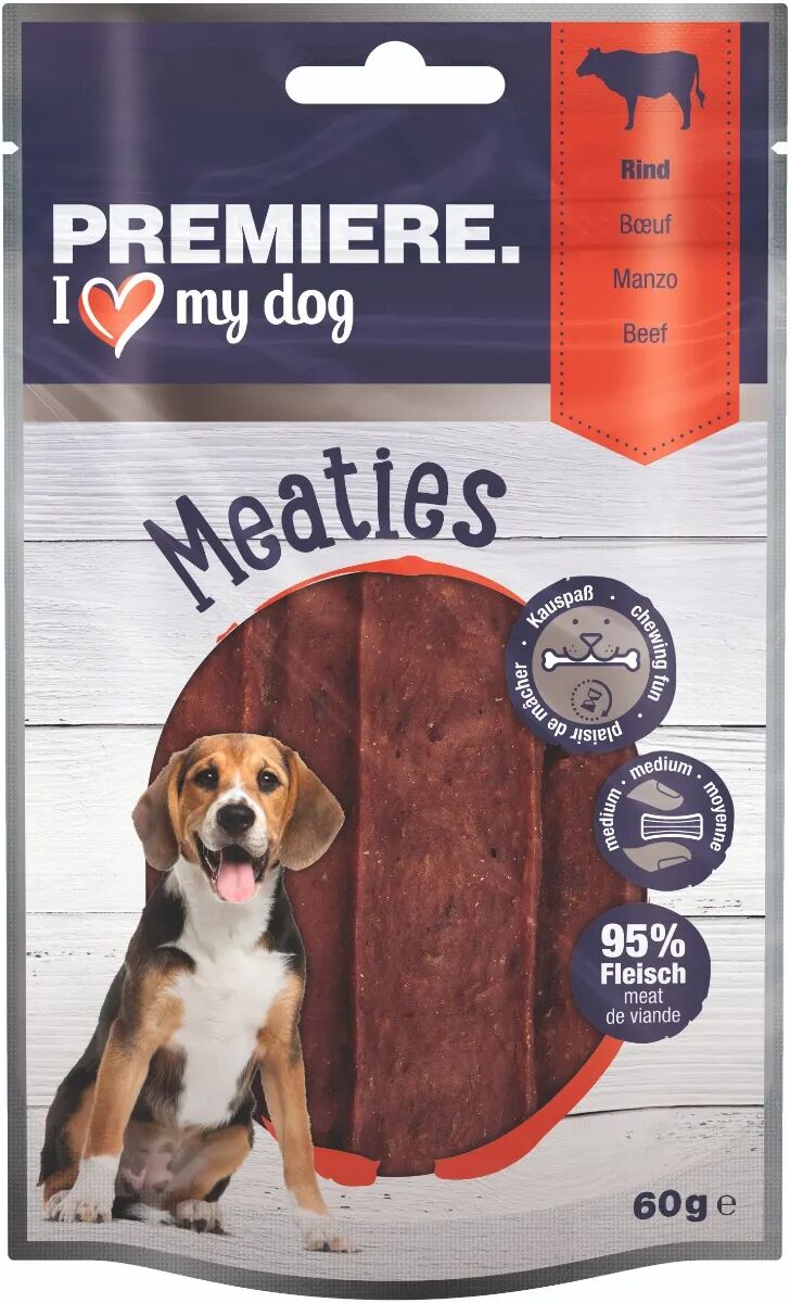 premiere snack cane pure meaties 60g manzo