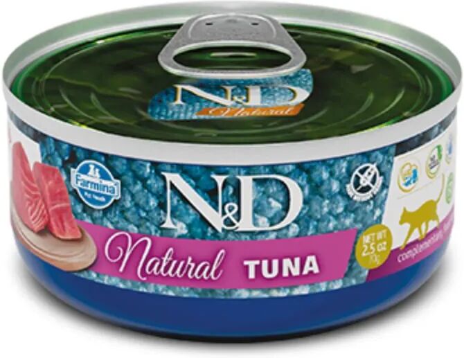 n&d natural cat lattina multipack 30x70g tonno