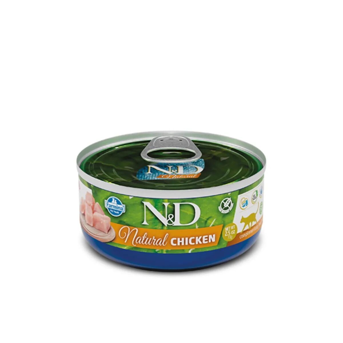 n&d natural cat lattina multipack 30x70g pollo