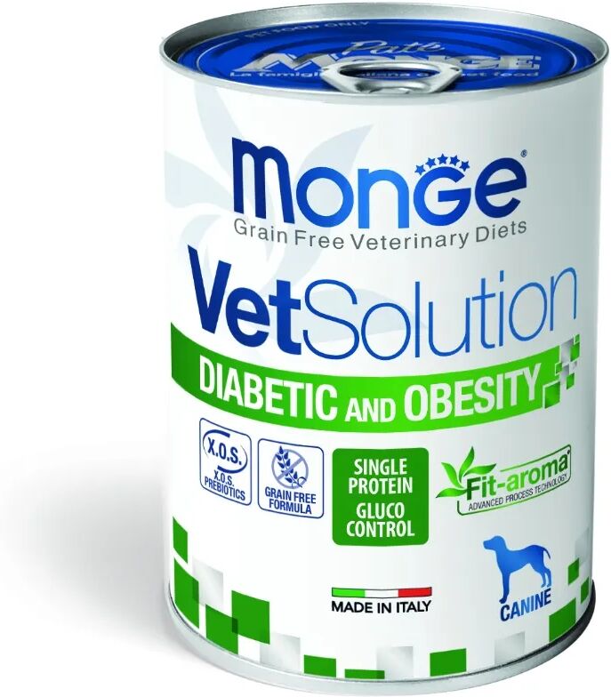 monge vet solution diabetic obesity dog 400g