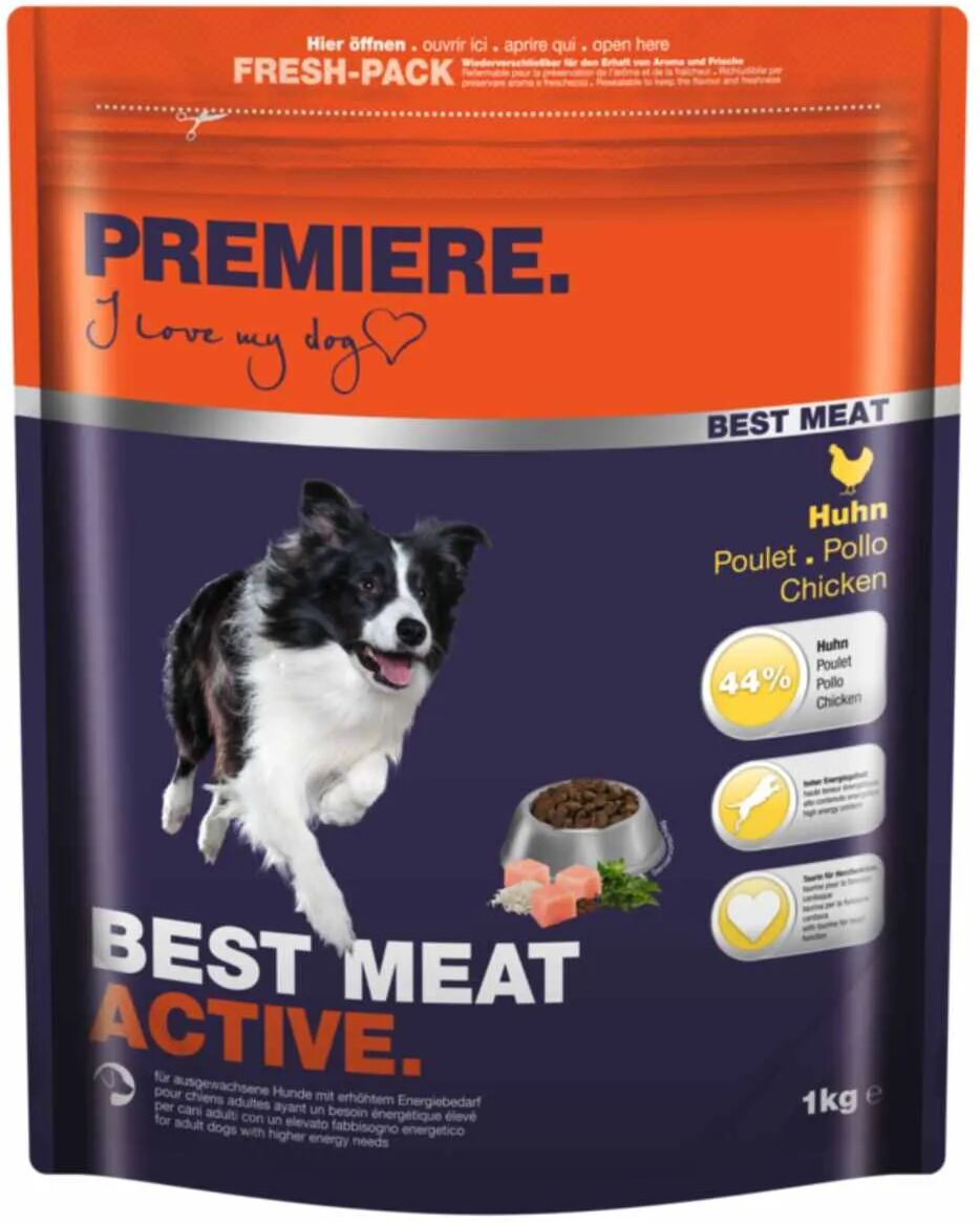 premiere best meat dog active adult pollo 1kg