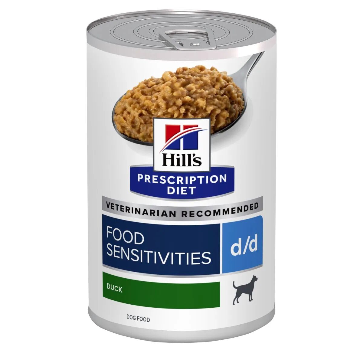 hills hill's prescription diet d/d alimento per cani anatra 370g