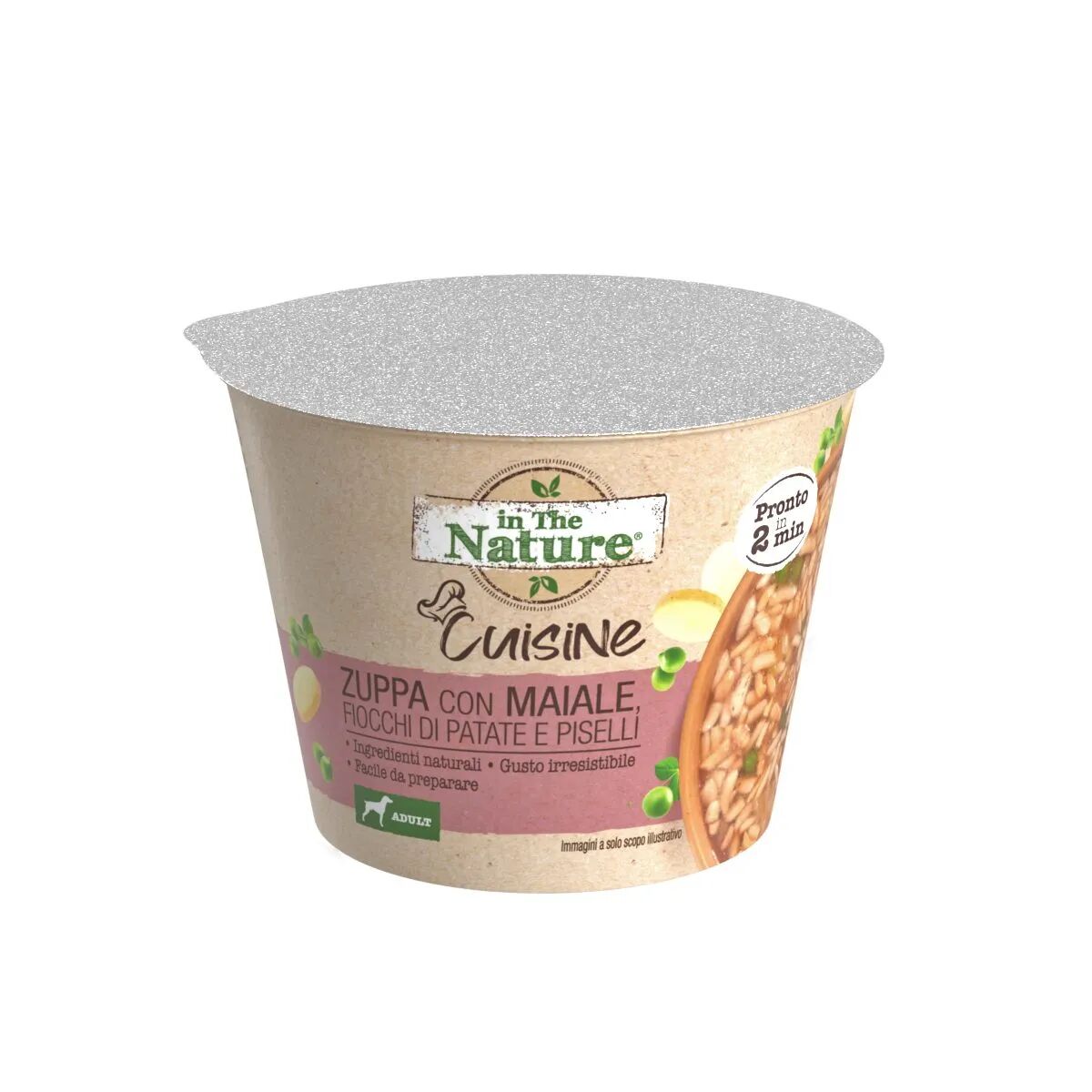 in the nature dog vaschette cuisine 25g riso e maiale