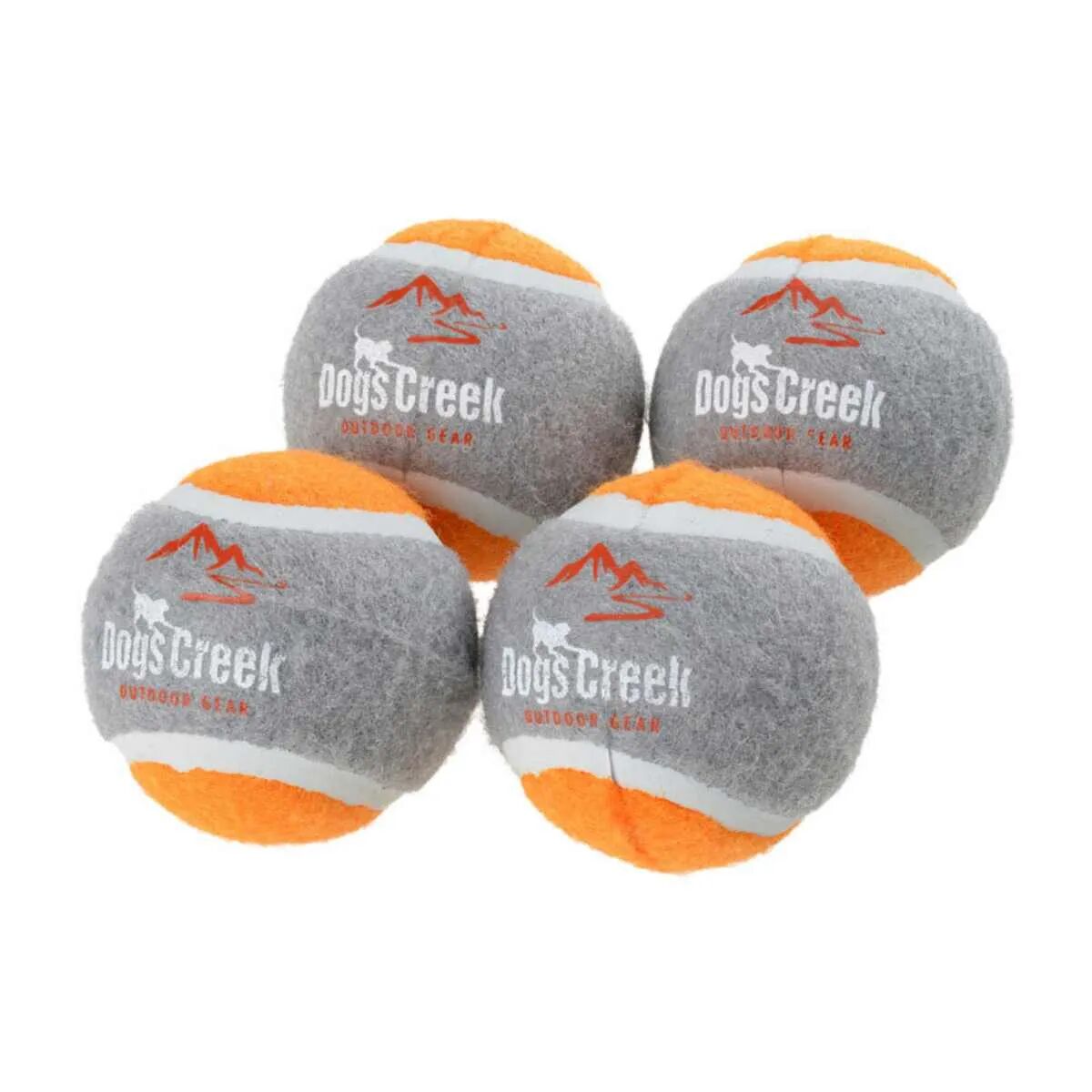 dogs creek palle da tennis arancioni 4pz