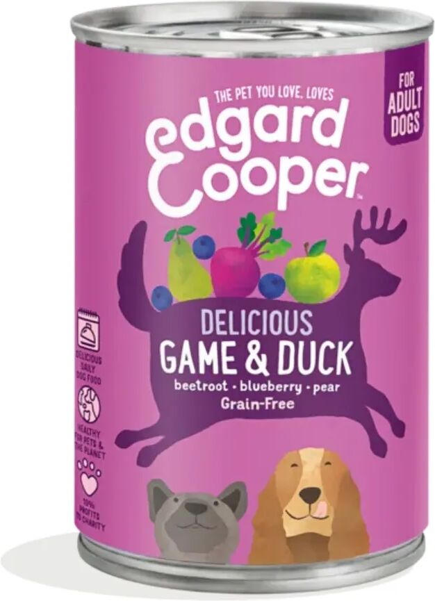 edgard cooper edgard & cooper dog lattina 400g selvaggina e anatra