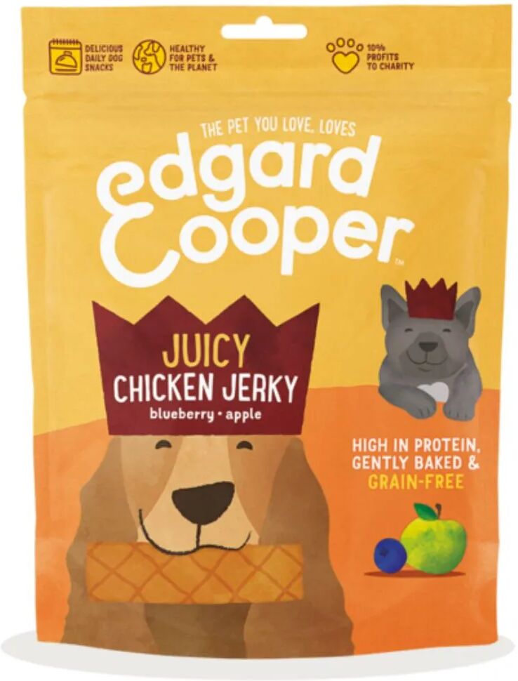 edgard cooper edgard & cooper snack dog strisce di carne 150g pollo