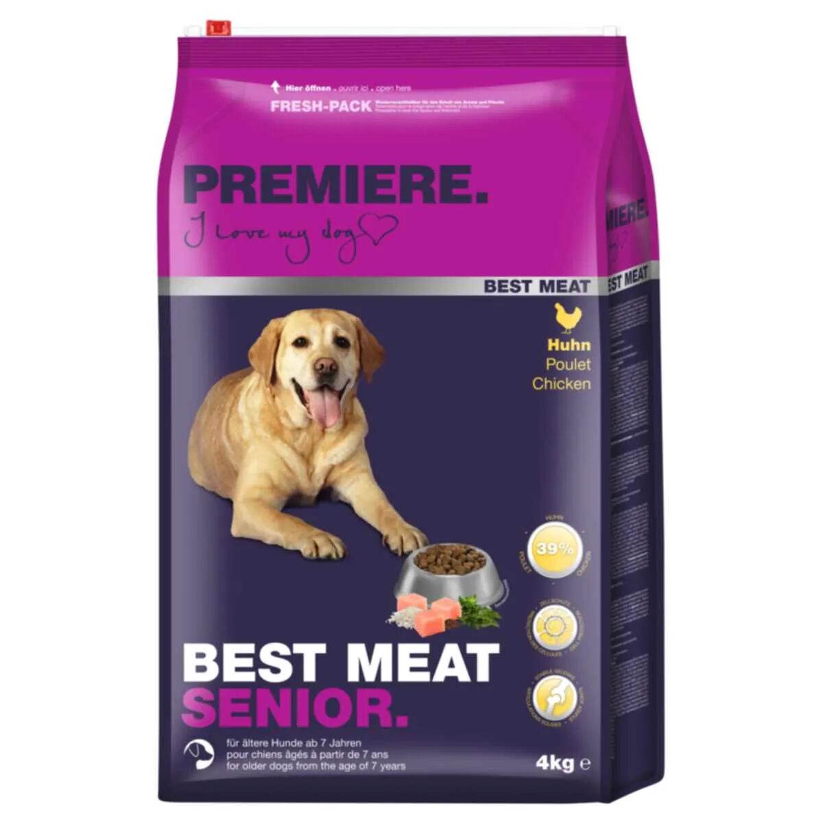 premiere best meat  cane senior al pollo 4kg