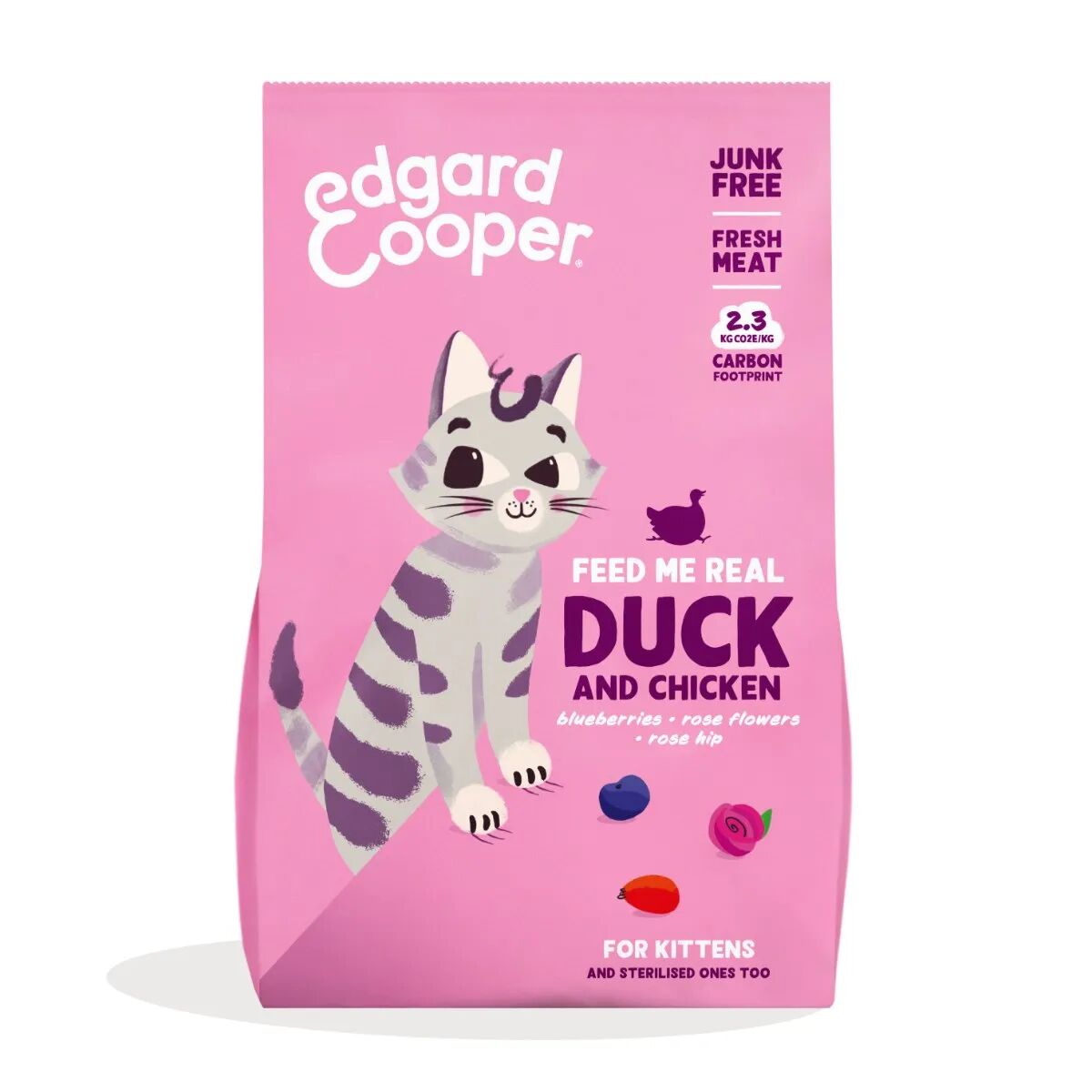 edgard cooper edgard & cooper kitten anatra e pollo 2kg