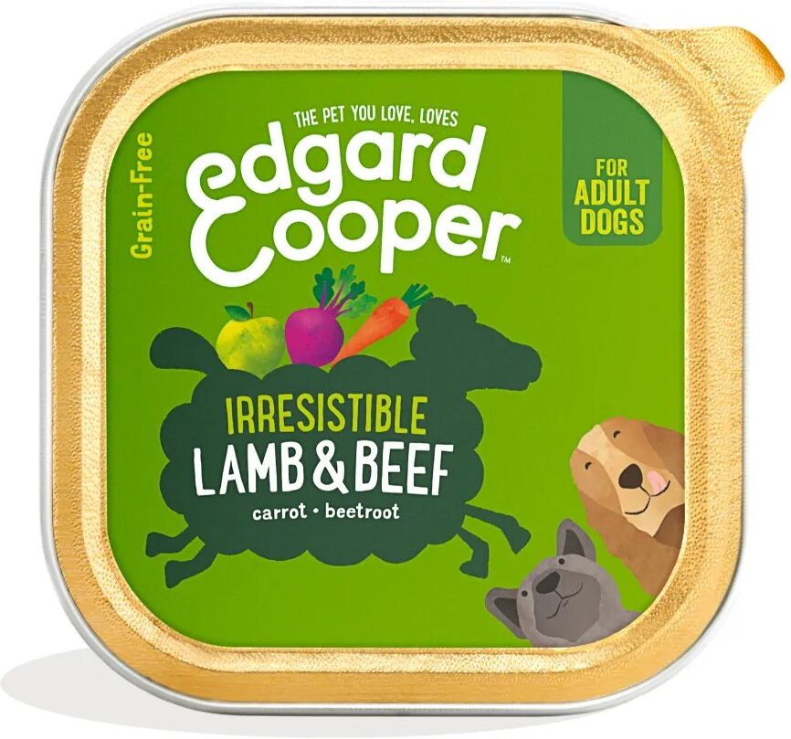 edgard cooper edgard & cooper dog vaschetta multipack 11x150g agnello e manzo