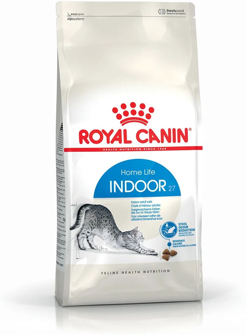 royal canin cat indoor alimento completo secco per gatti adulti che vivono in casa 400g