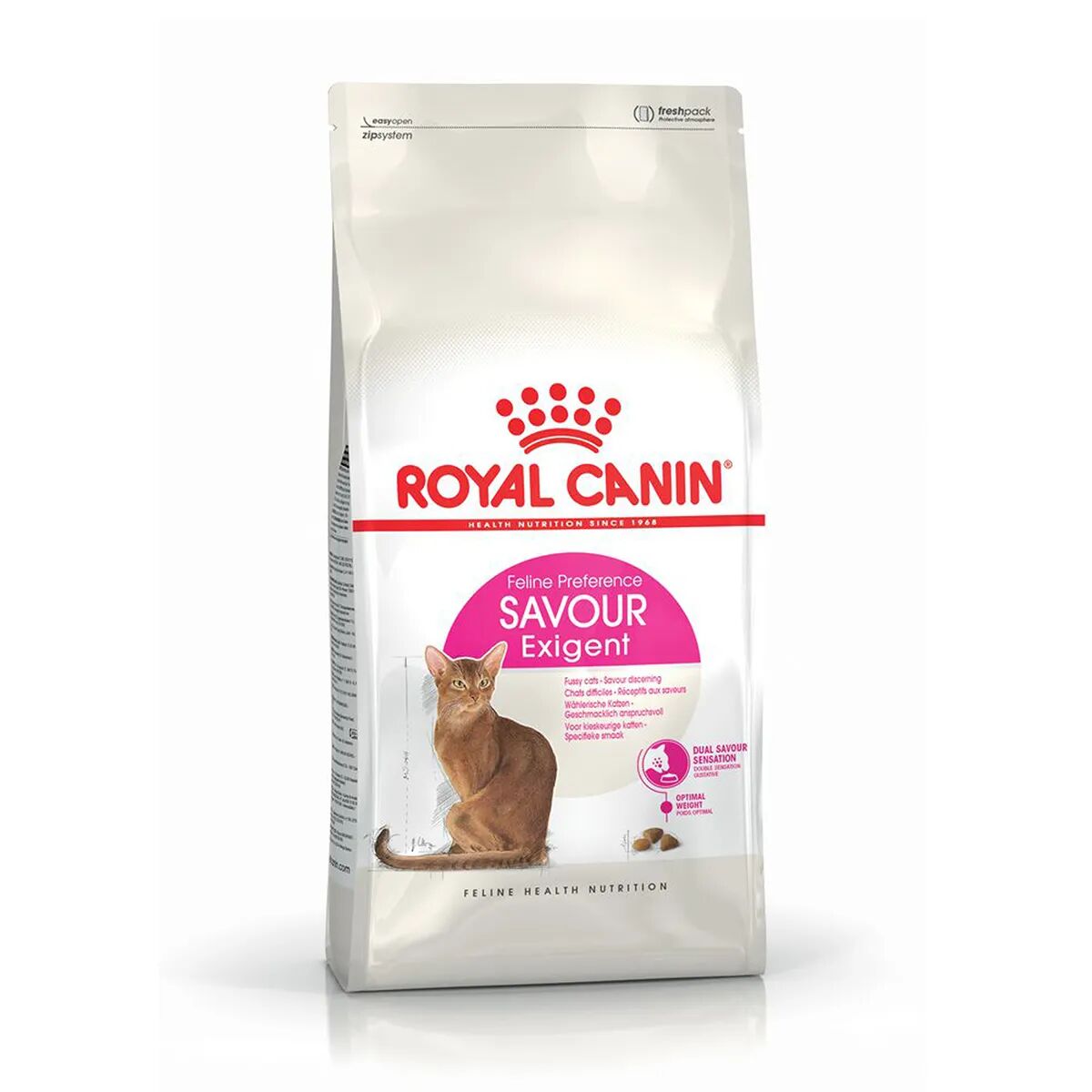 royal canin cat exigent savour alimento completo secco per gatti adulti molto esigenti di oltre 1 anno di età. 2kg