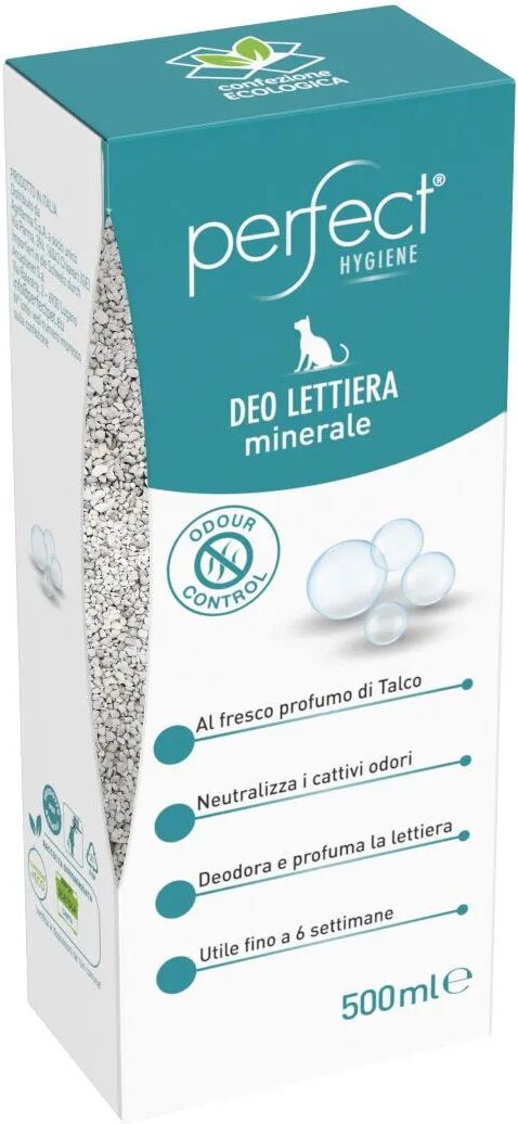 perfect hygiene deodorante per lettiere al talco 500ml