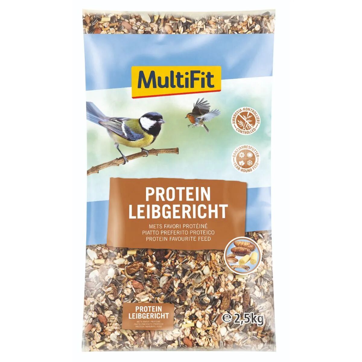 multifit alimento uccelli favourite feed protein 2.5kg