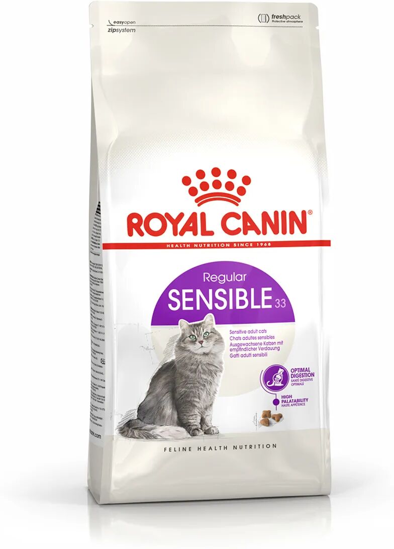 royal canin cat sensible alimento completo per gatti adulti di oltre 1 anno di età con sensibilità digestiva 2kg