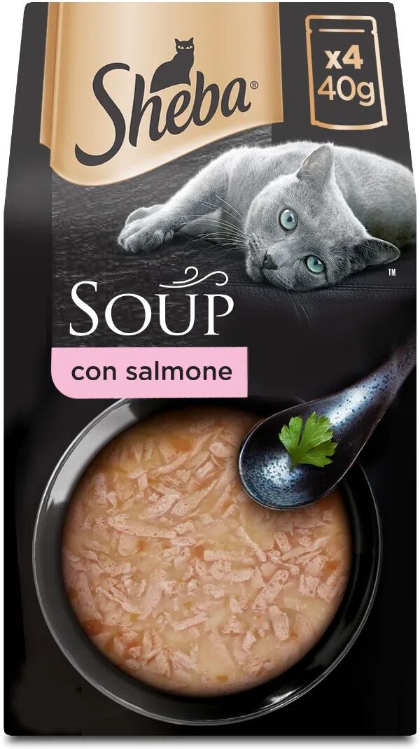 sheba soup cat busta multipack 4x40g salmone