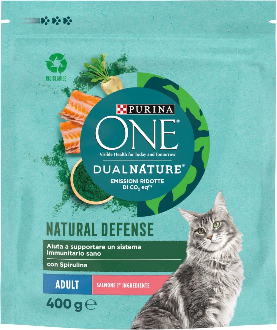 purina one cat dualnature crocchette salmone 400g