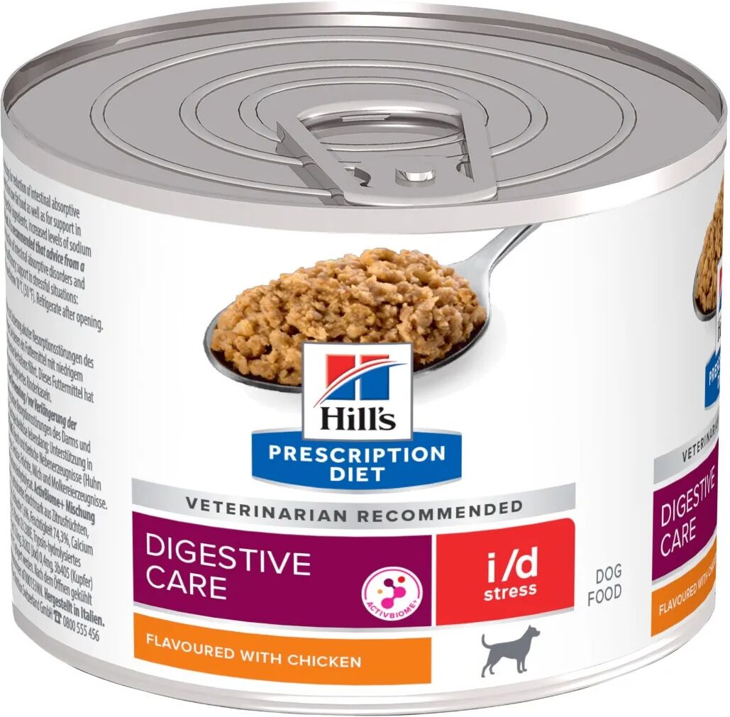 hills hill's prescription diet i/d stress mini patè per cani per la salute gastrointestinale 200g