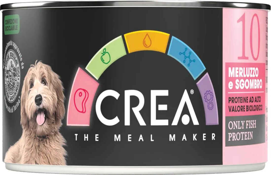 crea dog lattina merluzzo e sgombro 150g