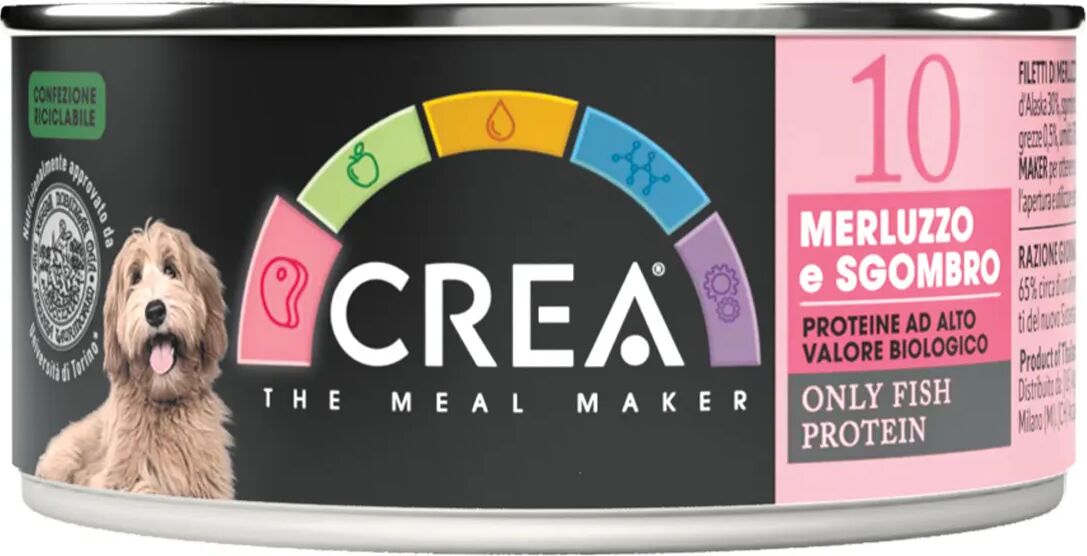 crea dog lattina merluzzo e sgombro 90g