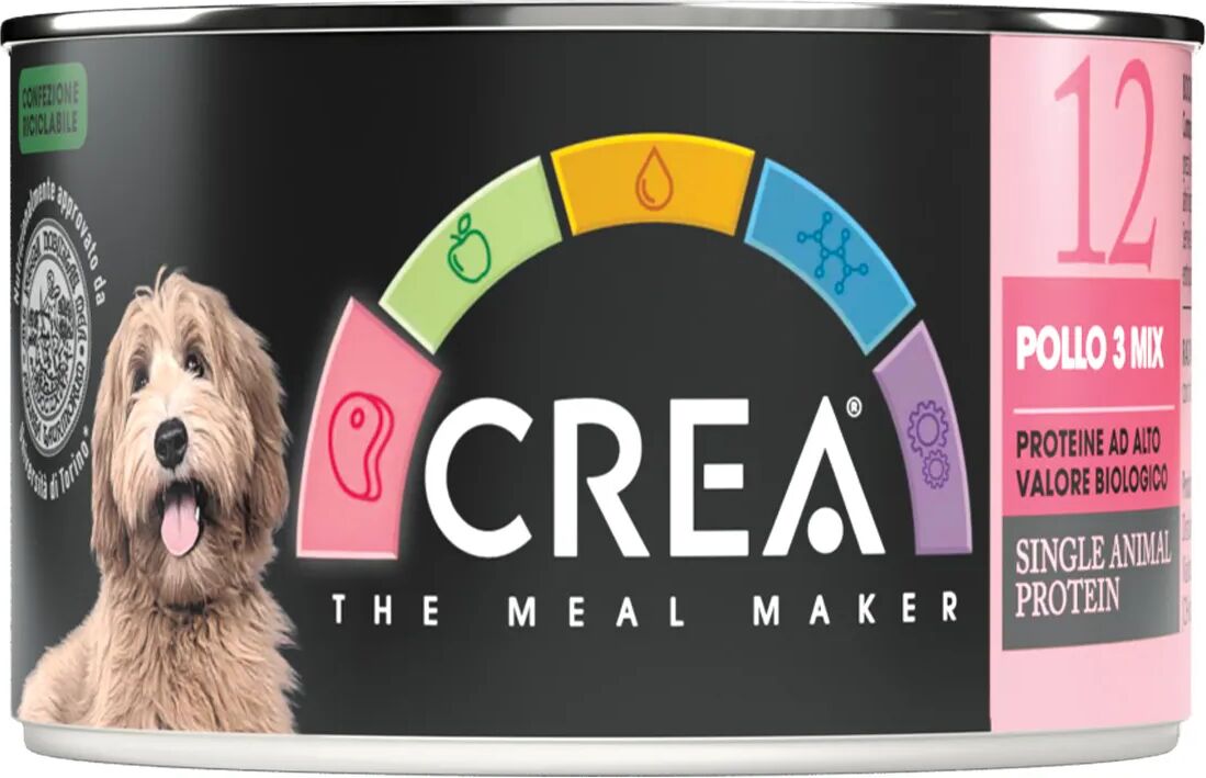 crea dog lattina pollo 3 mix 150g