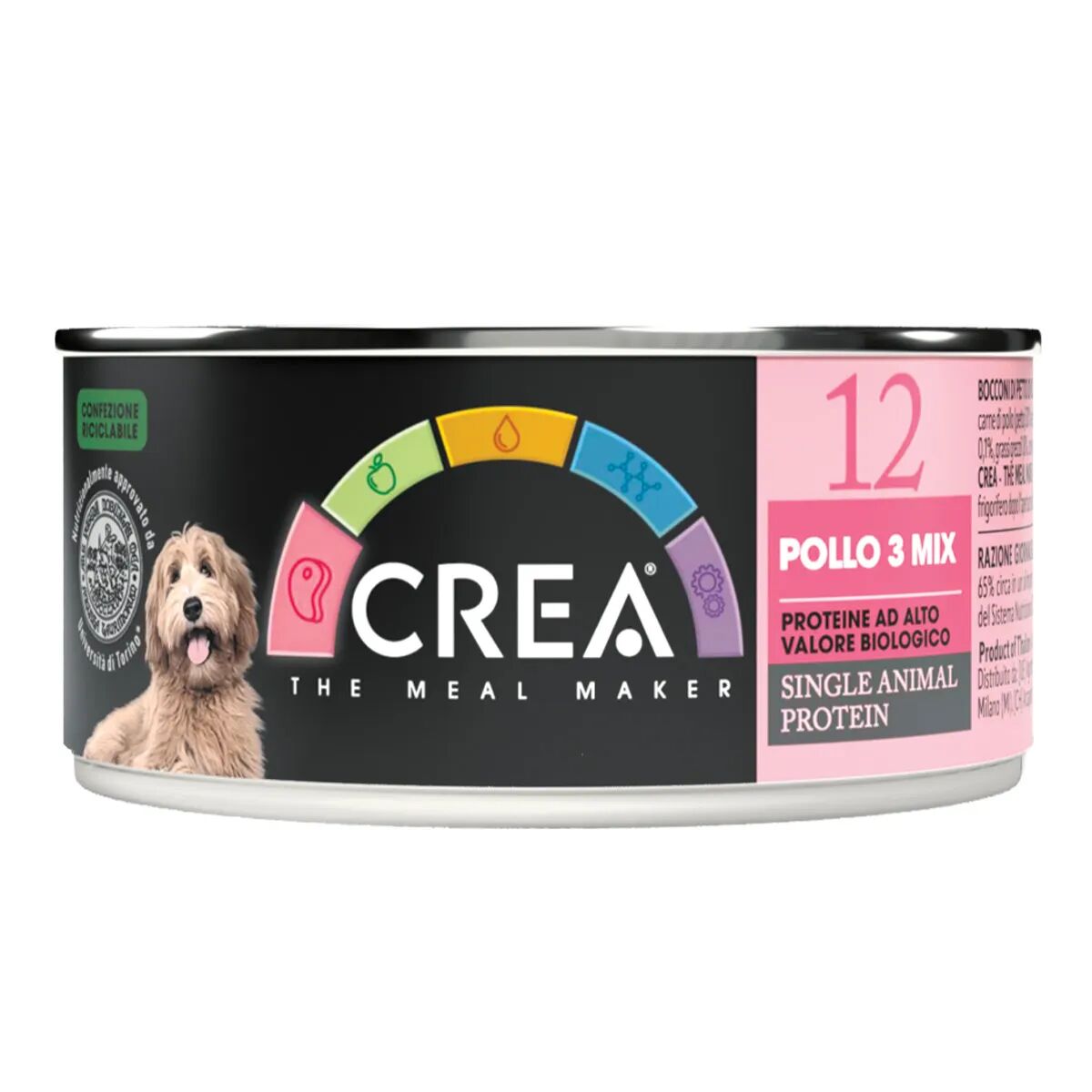 crea dog lattina pollo 3 mix 90g