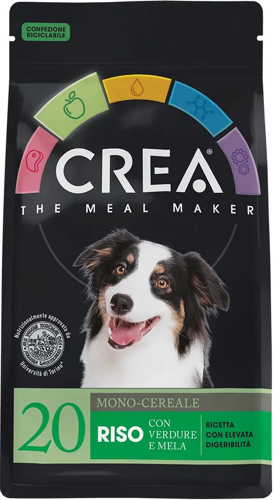 crea dog mix riso con verdure e mela 450g