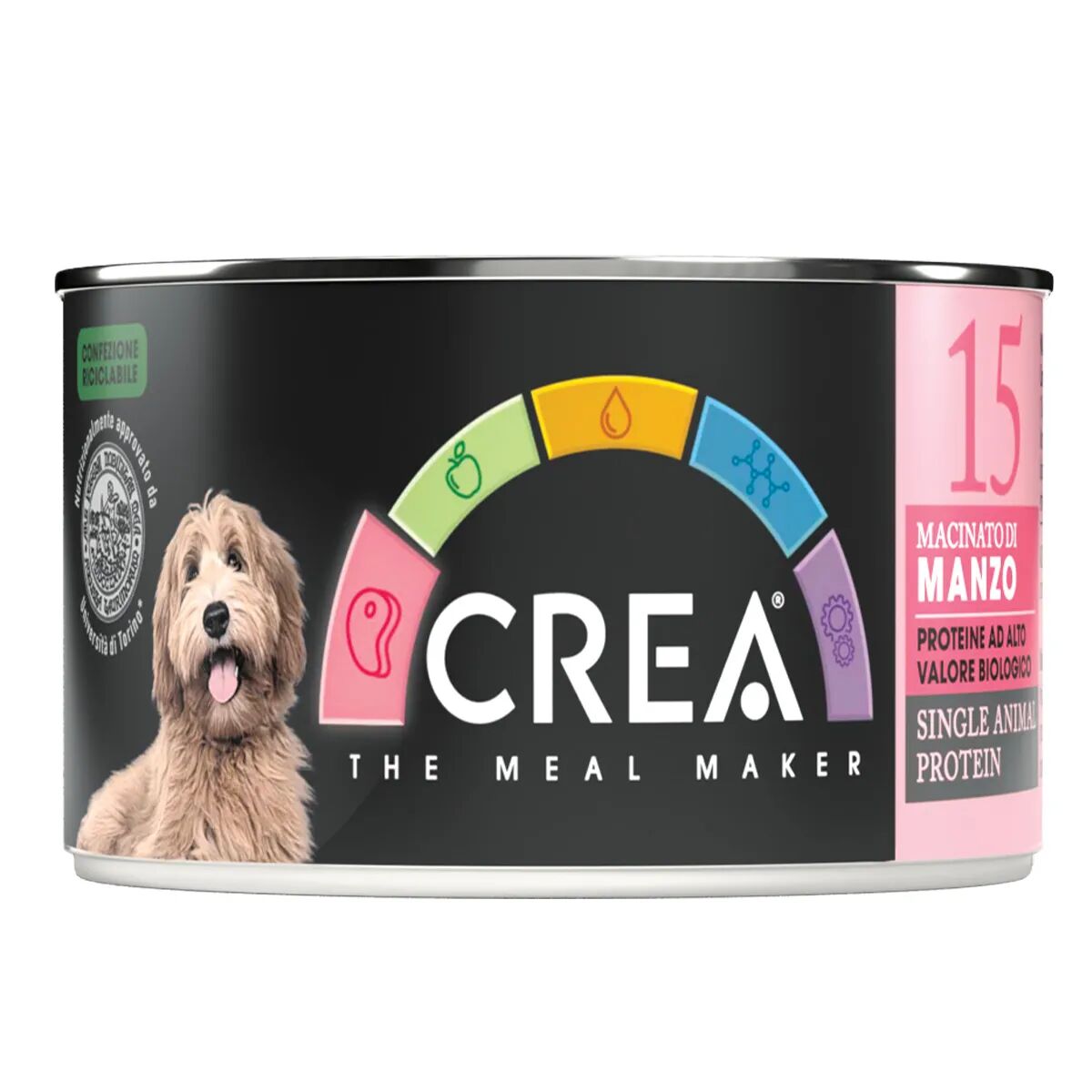 crea dog lattina macinato di manzo 150g