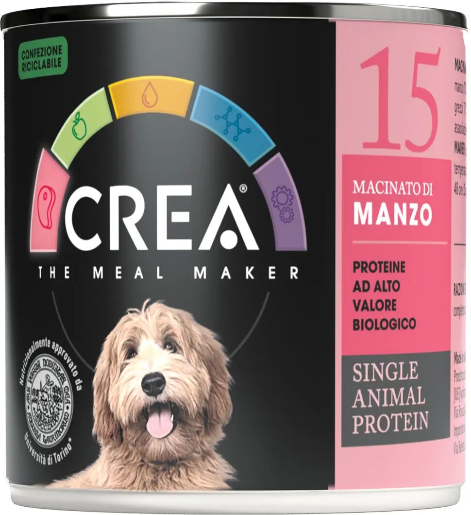 crea dog lattina macinato di manzo 300g