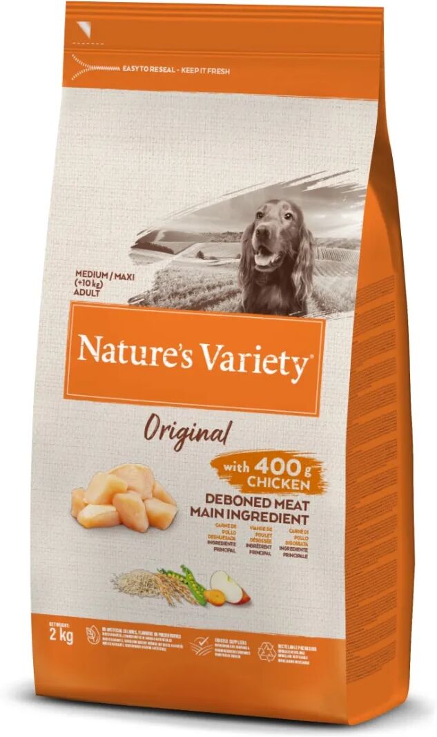 natures variety nature's variety original dog medium maxi pollo 2kg