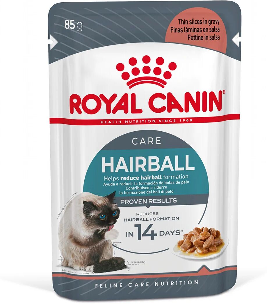 royal canin cat care hairball in salsa busta multipack 24x85g carni e derivati