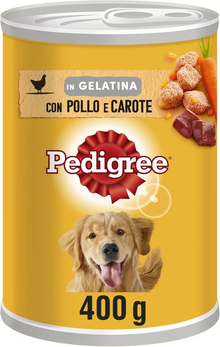 pedigree dog lattina 400g pollo e carote