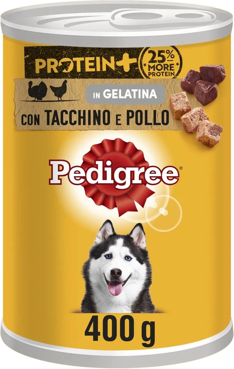 pedigree protein+ dog lattina 400g pollo e tacchino