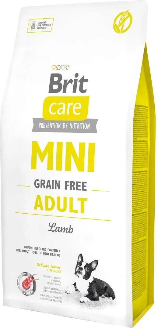 brit care dog mini senza cereali adult agnello 7kg