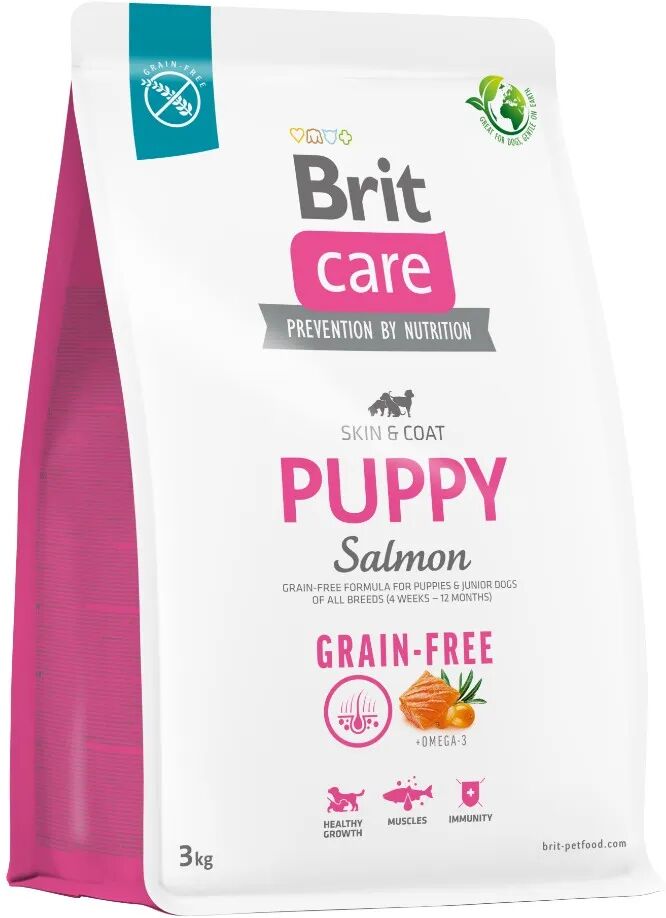 brit care  dog puppy grain free skin&coat salmone 3kg