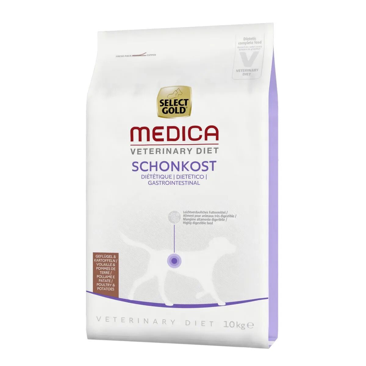 select gold medica dog gastrointestinal pollame e patate 10kg