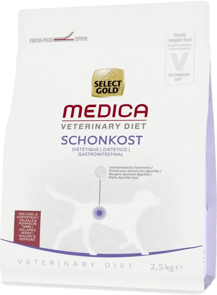 select gold medica dog gastrointestinal pollame e patate 2.5kg