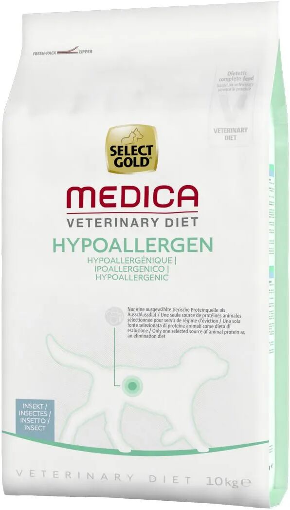 select gold medica dog hypoallergenic insetti 10kg