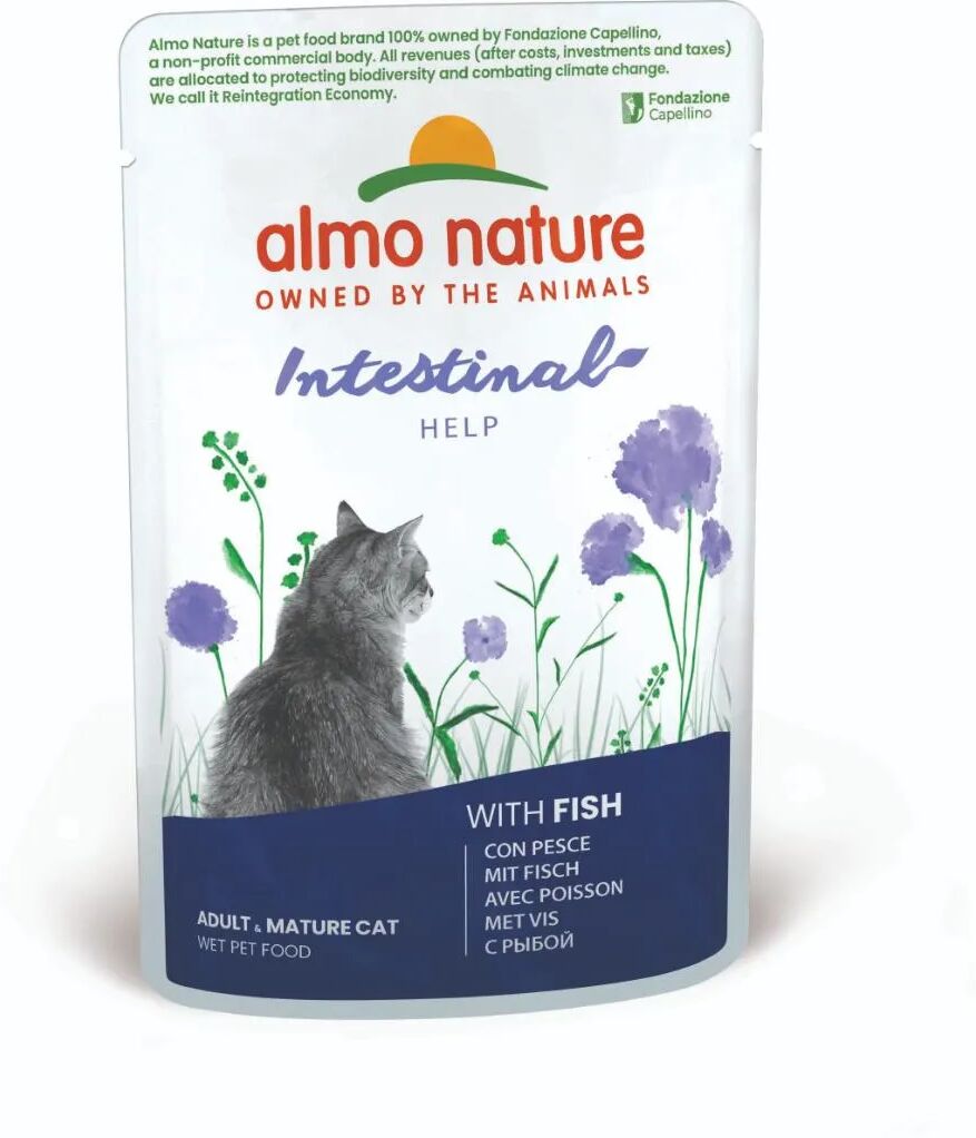 almo nature cat holistic digestive help busta multipack 30x70g pesce