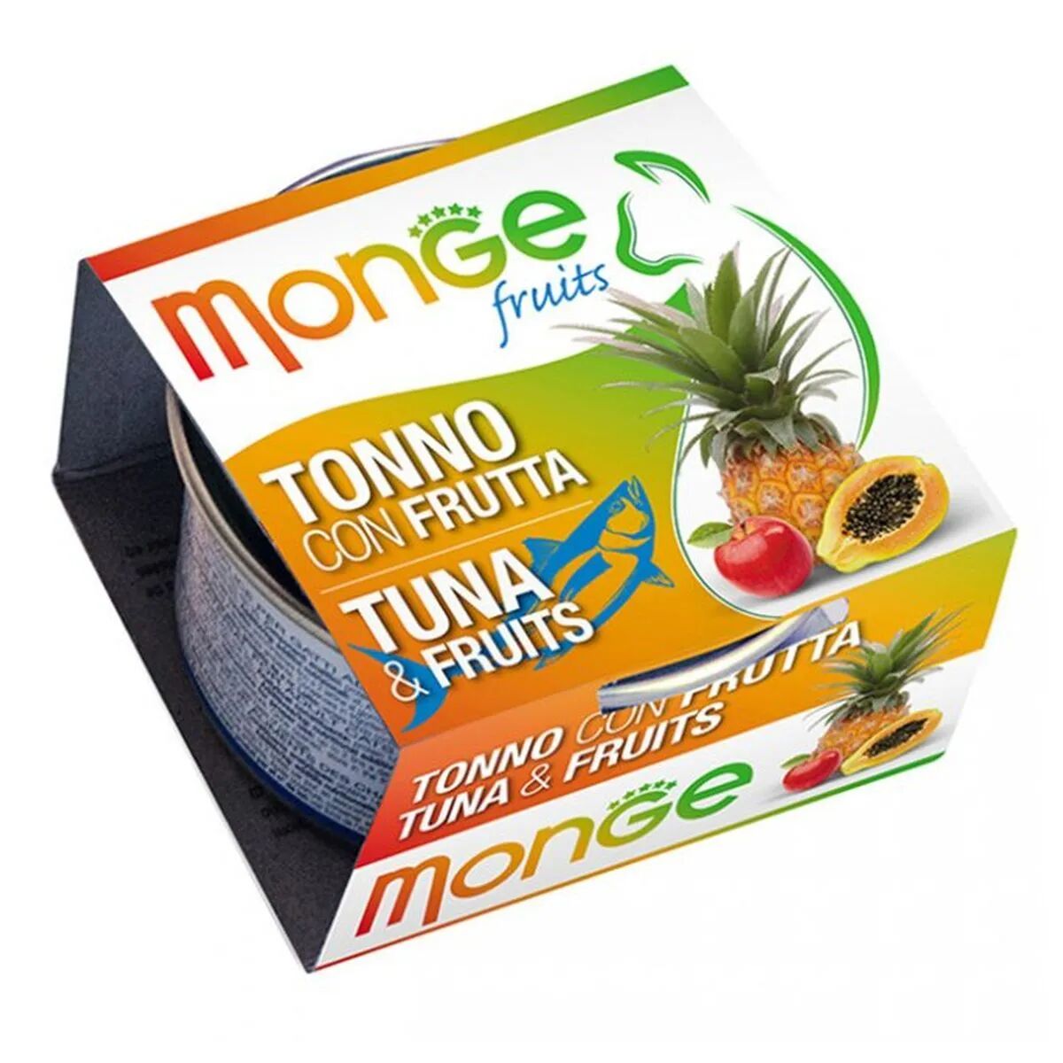 monge fruits cat lattina multipack 24x80g tonno con frutta