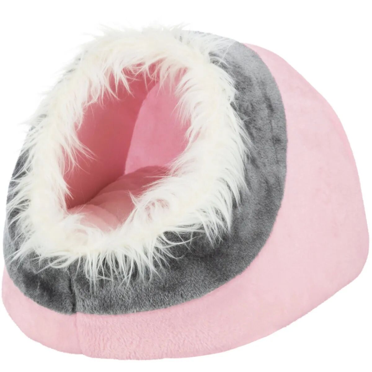 trixie cane cuccia igloo minou peluche rosa cm.35