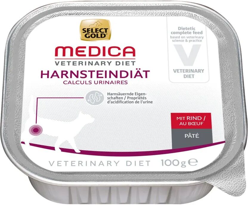 select gold medica cat urinary vaschetta 100g manzo