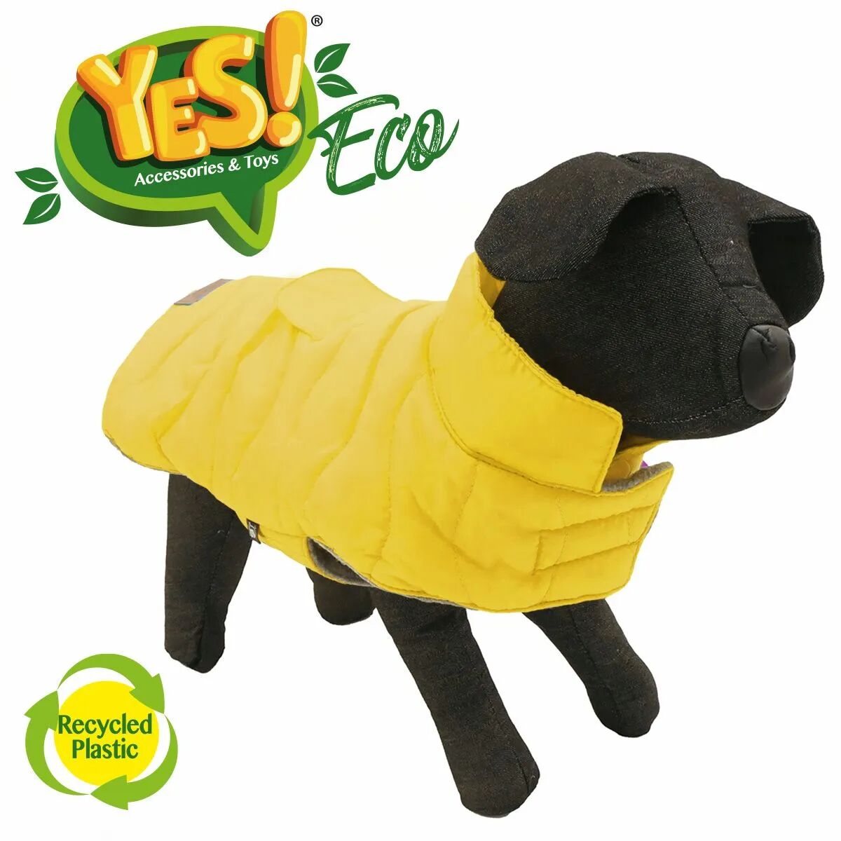 yes giubbotto impermeabile eco giallo 40cm