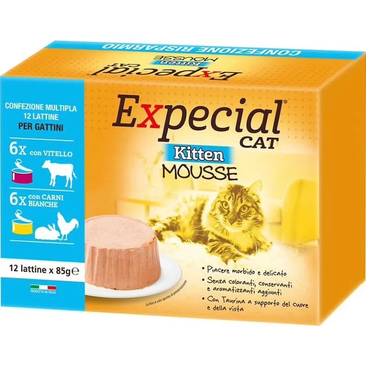 expecial kitten mousse lattina multipack 12x85g mix carne