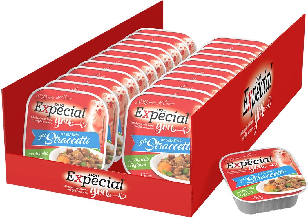 expecial you dog vaschetta multipack 22x150g agnello e fagiolini