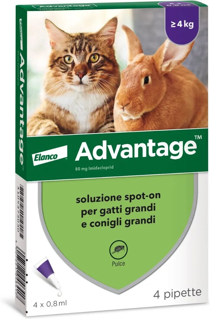 advantage antiparassitario spot on per gatti >4kg